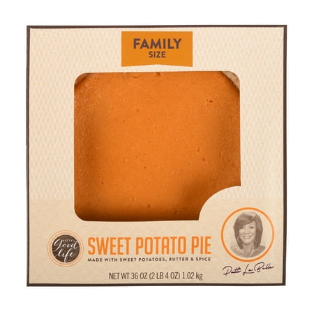 Patti LaBelle Sweet Potato Pie, 36 oz, Shelf Stable, Baked, Cardboard Box, Creamy Texture
