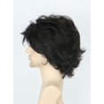 thumbnail image 3 of Peluca LeMarnia para hombre de los 70, negra, corta, ondulada, esponjosa, para Halloween, 3 of 6