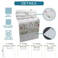 thumbnail image 6 of Spring Daisy Table Runner 72 Inches Long Farmhouse Dress Scarves, Blue Moroccan White Wildflowers Country Plants Dining Tablerunner for Coffee Table/Kitchen Island/Party Décor, 13" x 72", 6 of 8
