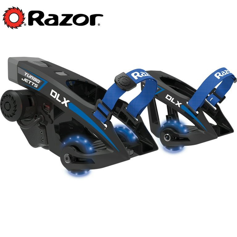 Razor Turbo Jetts Electric Heel Wheels- DLX Blue W/ Lighted Wheels