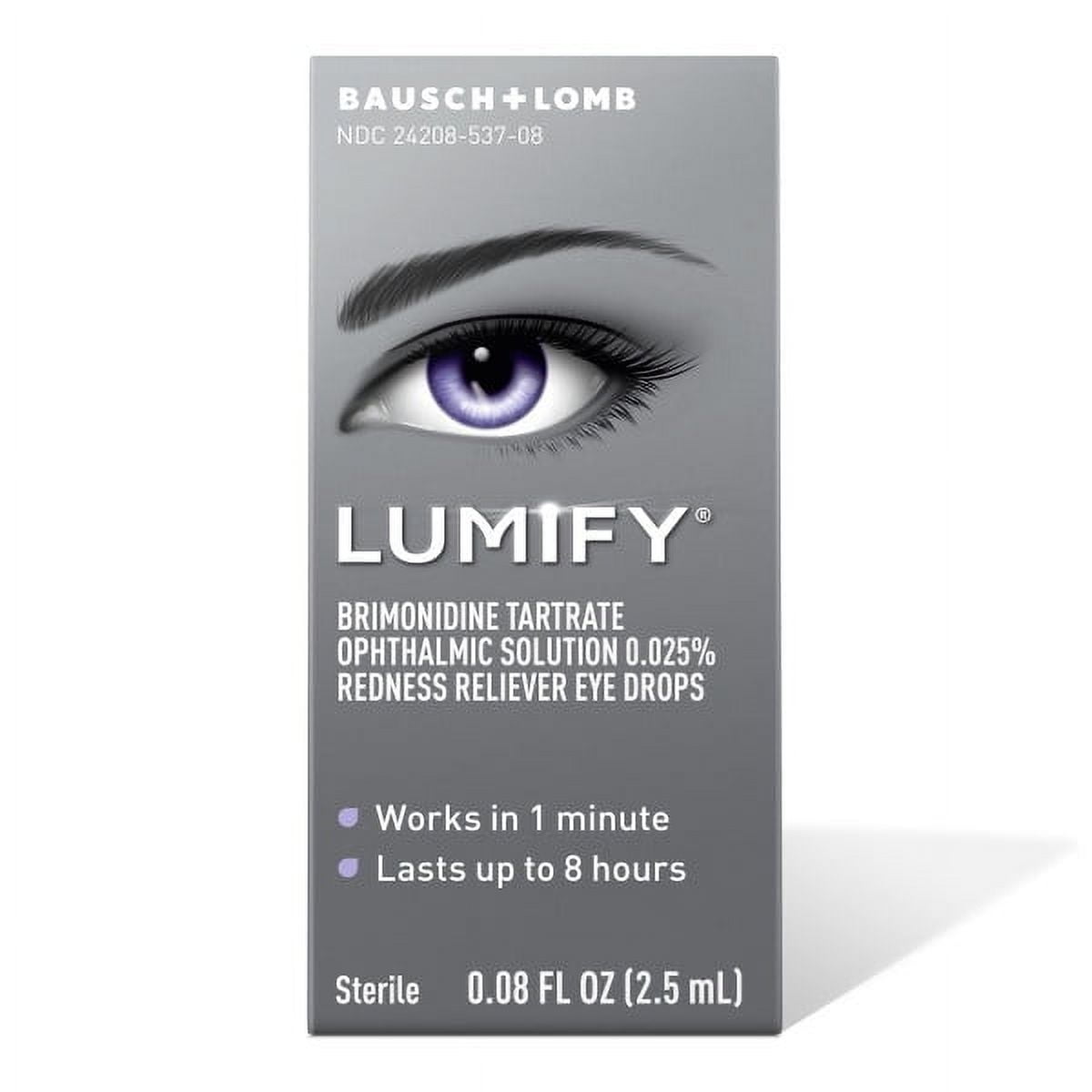 Lumify Redness Reliever Eye Drops 0.08 oz (Pack of 3)