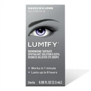 Lumify Redness Reliever Eye Drops, 0.08 fl oz Sterile, 2.5mL (2 Pack)