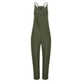 thumbnail image 7 of FRSASU One Piece Jumpsuits for Women Casual Overalls Sleeveless Strap Rompers Travel Vacation Outfits Spring Fashion Clothes Army Green, 7 of 7