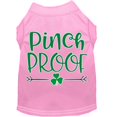 thumbnail image 1 of Pinch Proof Screen Print Dog Shirt Light Pink Xxl (18), 1 of 1