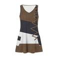 thumbnail image 4 of Summer Sundresses for Women 2024 Plus Size Comfort Pocket Printing Sleeveless V-Neck Dress, 4 of 5