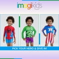 thumbnail image 2 of Marvel Avengers Newborn to Toddler Half Zip UPF 50+ Captain America Bathing Suit, 2 of 5