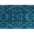 thumbnail image 1 of Ahgly Company Indoor Rectangle Abstract Turquoise Blue Modern Area Rugs, 8' x 10', 1 of 4