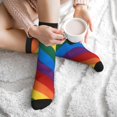 thumbnail image 7 of Athletic Socks Rainbow Pride Flag Sport Running Calf Socks Crew Socks for Men Women, 7 of 7