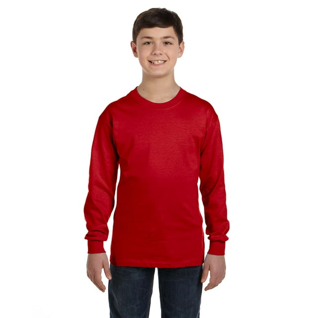 Gildan Heavy Cotton Youth Long Sleeve Tee