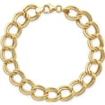 thumbnail image 3 of 14K Yellow Gold Jbsp's Polished Double Link Bracelet Made In Italy lf1635-7, 3 of 5