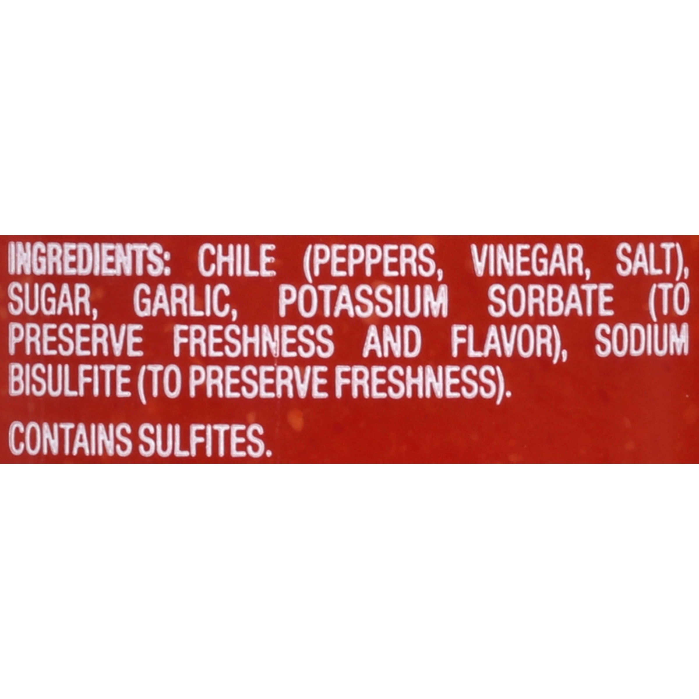 Texas Pete Sriracha Cha Hot Chile Sauce, 18 oz, Made with no Allergens