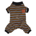 thumbnail image 1 of Dog Pajamas, Yellow And White Stripes 4 Legged Dog Pajamas Exquisite Attractive For Parties ANGGREK EB2110, 1 of 8
