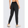 thumbnail image 4 of CRZ YOGA Women's Lightweight Workout Joggers 27.5" - Travel Casual Outdoor Running Athletic Track Hiking Pants with Pockets Black Medium, 4 of 7