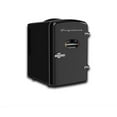 thumbnail image 2 of Restored Frigidaire Retro 6 Can/4L Mini Beverage/Skincare Cooler EFMIS212-BLACK, Includes 110V home power cord & 12V DC car adapter (Refurbished), 2 of 6