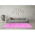 thumbnail image 3 of Ahgly Company Indoor Round Solid Pink Modern Area Rugs, 3' Round, 3 of 4
