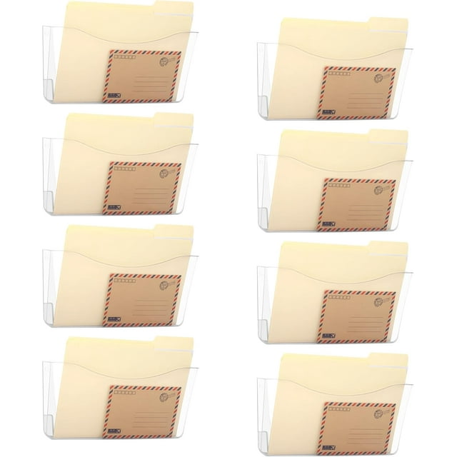 Magnetic Single Pocket Mesh Hanging File Organizer Vertical Wall Mounted Magazine File Holder Mount Basket Mail Paper Document Folder Organizing for Office Home and School