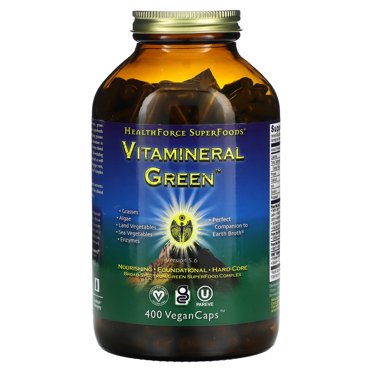 Vitamineral Green, Version 5.6, 400 VeganCaps, HealthForce Superfoods