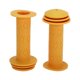 thumbnail image 1 of Cubiertas de manillar de bicicleta para niños Unique Bargains de 105 mm de largo, suaves, protectores de extremos de bicicleta para niños, amarillas, 1 par, 1 of 6