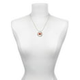 thumbnail image 3 of Delight Jewelry Silvertone Small Orange Megaphone Miracles Ring Charm Necklace, 18", 3 of 4