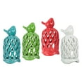 thumbnail image 2 of Urban Trends Ceramic Lantern with Bird on Top - Set of 4, 2 of 2