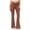 Brown, variant on ABATAB Flare Legging Pants for Women with Pockets Crossover Yoga Bootcut Trousers Gym Workout Gym Bell Bottom Leggings