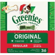 Greenies Holiday Limited Edition Packaging Regular Dental Dog Treats, 36 oz. Box (36 Treats)