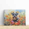 thumbnail image 3 of Welcome Spring Summer Schnauzer Portrait Flower Blue Sky Horizontal Matte Canvas Poster Miniature Schnauzer Dog Lover Wall Art Home Decor - 12001, 3 of 5