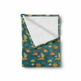 thumbnail image 2 of Under the Sea Soft Flannel Fleece Throw Blanket, Underwater Habitat Composition with Various Coral Reefs and Sea Creatures, Cozy Plush for Indoor and Outdoor Use, 50" x 60", Multicolor, by Ambesonne, 2 of 6