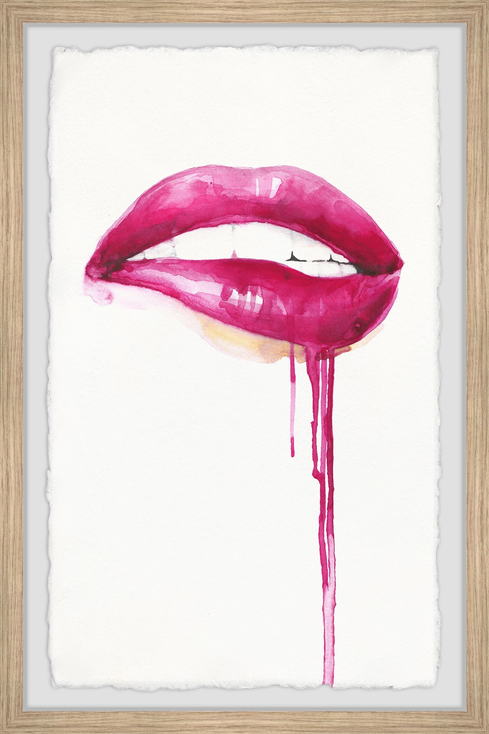 Marmont Hill "Biting Lip" Framed Painting Print