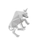 thumbnail image 1 of Inteprter Exquisita decoración Toros Escultura hecha de resina Amplia aplicación Toro Estatua Ornamento Estatua Toro Decoración del hogar blanco, 1 of 6