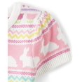 thumbnail image 3 of Vestido Gymboree de manga corta para niña, manga corta, Bunny Fairisle 4T, 3 of 3