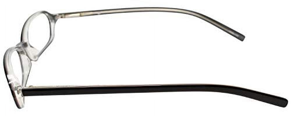 Calabria Vivid 721 Designer Reading Glasses in Black-Grey ; +0.75