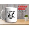 thumbnail image 2 of Drummer Retirement Mug White 11oz - My Retirement Plan - Happy Retirement Coworker Teacher Mom Boss Celebration Company Graduation, 2 of 7