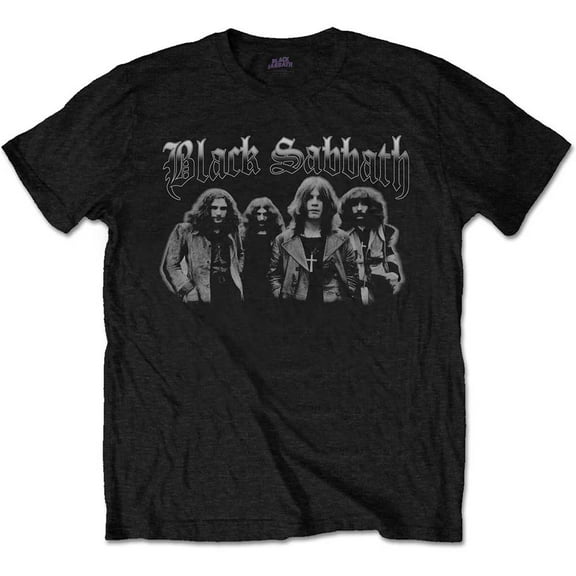 Black Sabbath Unisex T-Shirt Greyscale Group (Large)