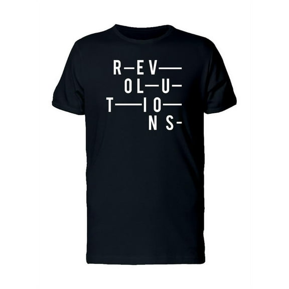 Revolutions Word Art Tee Men's -Image by Shutterstock