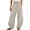 Beige Pant, variant on Linen Pants for Women Loose Barrel Casual Pants Trendy Summer Elastic Waist Baggy Wide Leg Trousers with Pockets Light Blue Pant XL