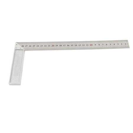 Unique Bargains Stainless Steel 90 Degree Right Angle 30cm Measuring Range Square Ruler