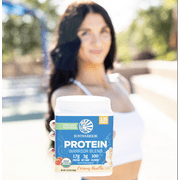 Sunwarrior Organic Vanilla Protein Powder | Superfood, Vegan Plant-based Protein Powder, Vanilla, 13.75oz
