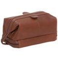 thumbnail image 2 of Amerileather 26-2 Amerileather Leather Toiletry Bag, Brown, 2 of 5