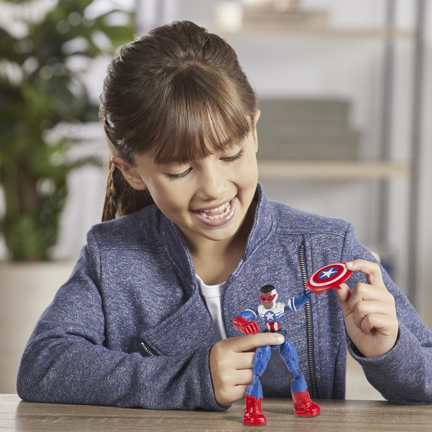 Marvel Avengers Bend And Flex Action Figure Toy, 6-Inch Flexible Captain America Super Hero Figure, Includes Accessory, For Kids Ages 4 And Up