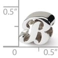 thumbnail image 4 of Breloque en Argent Sterling 925 pour Bracelet Lettre B Script Perle Alphabet, 4 of 8