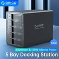 thumbnail image 3 of ORICO 5 Bay 3.5'' USB3.0 HDD Docking Station Support RAID Mode Aluminum With Power Adaper（9558RU3）, 3 of 11