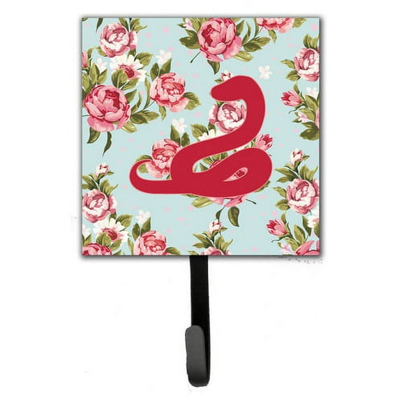 Caroline's Treasures Snake Shabby Elegance Roses Wall Hook