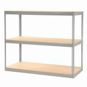 Global Industrial Record Storage Rack Without Boxes 72"W x 30"D x 60"H, Gray