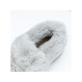 thumbnail image 5 of Gomelly Womens Moccasin Slippers Warm Winter Shoes Cozy House Shoes Grey 9, 5 of 5