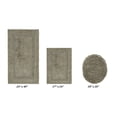 thumbnail image 2 of Better Trends 3 Piece Bath Rugs Set 100% Cotton Soft Water Absorbent Reversible Machine Washable Lid Cover, U-Shape Toilet Rug for Bathroom Floor Decor Seat Cover Beige Lux Collection, 2 of 4