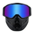 thumbnail image 2 of Full Frame Motorcycle Windshield Desert Face Mask with Antifog Goggles & Uv Protection, 2 of 7