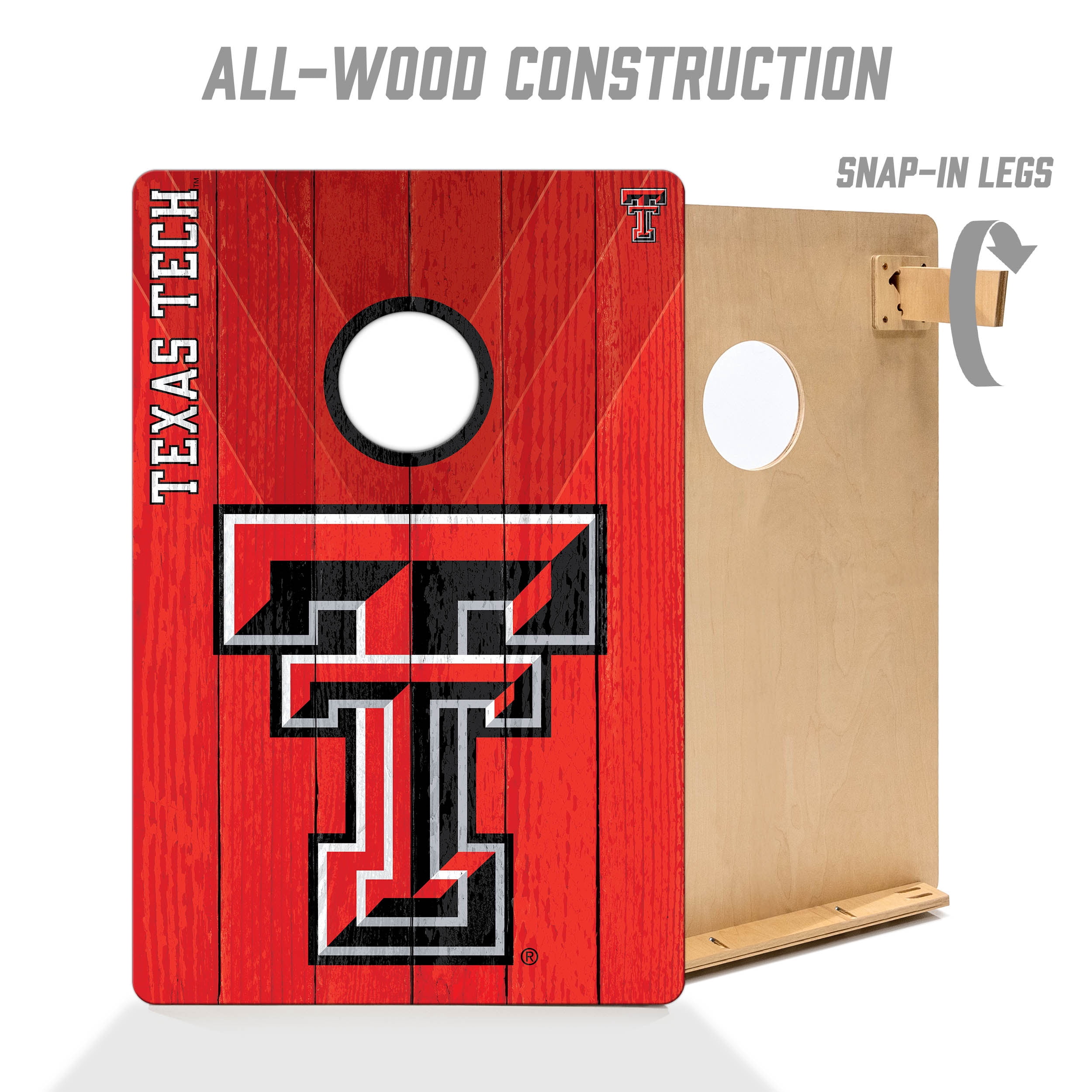 YouTheFan NCAA Texas Tech Red Raiders 2' x 3' Cornhole Game No Bags