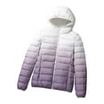 thumbnail image 2 of Xunlbb Winter Coats for Women Womens Gradient Warm Coat Hoodies Jacket Slim Winter Outwear Tops With Pockets,Size S-3XL, 2 of 4