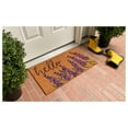 thumbnail image 3 of Calloway Mills Coir Lavender Hello Doormat 17'' x 29'', 3 of 9